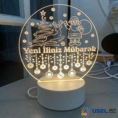 LED USB light - night light "Happy New Year"